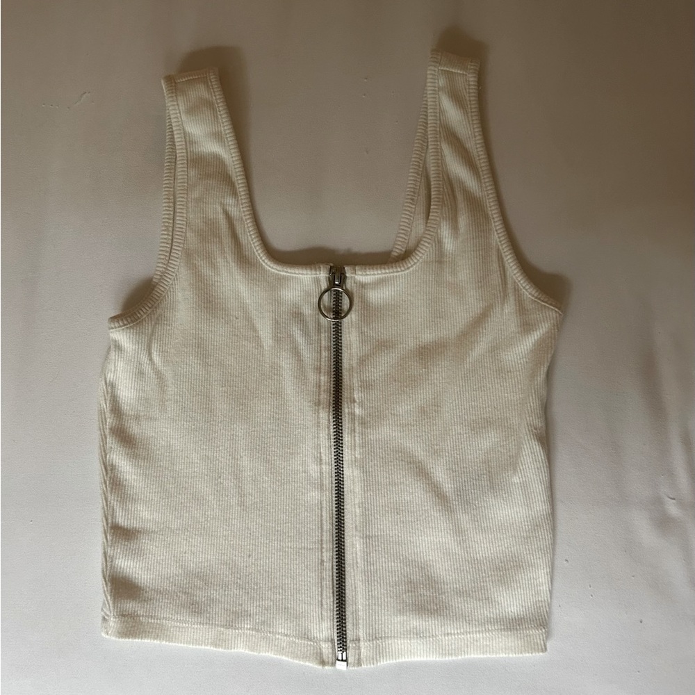 white crop top